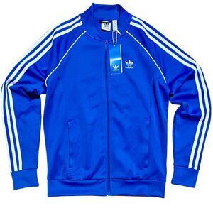 Adidas Retro Logo Classic Fit Full Zip Track Jacket, Woman's Small